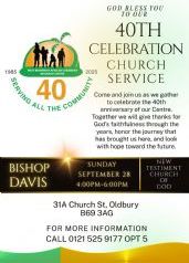 40th Anniversary - Thanksgiving Service