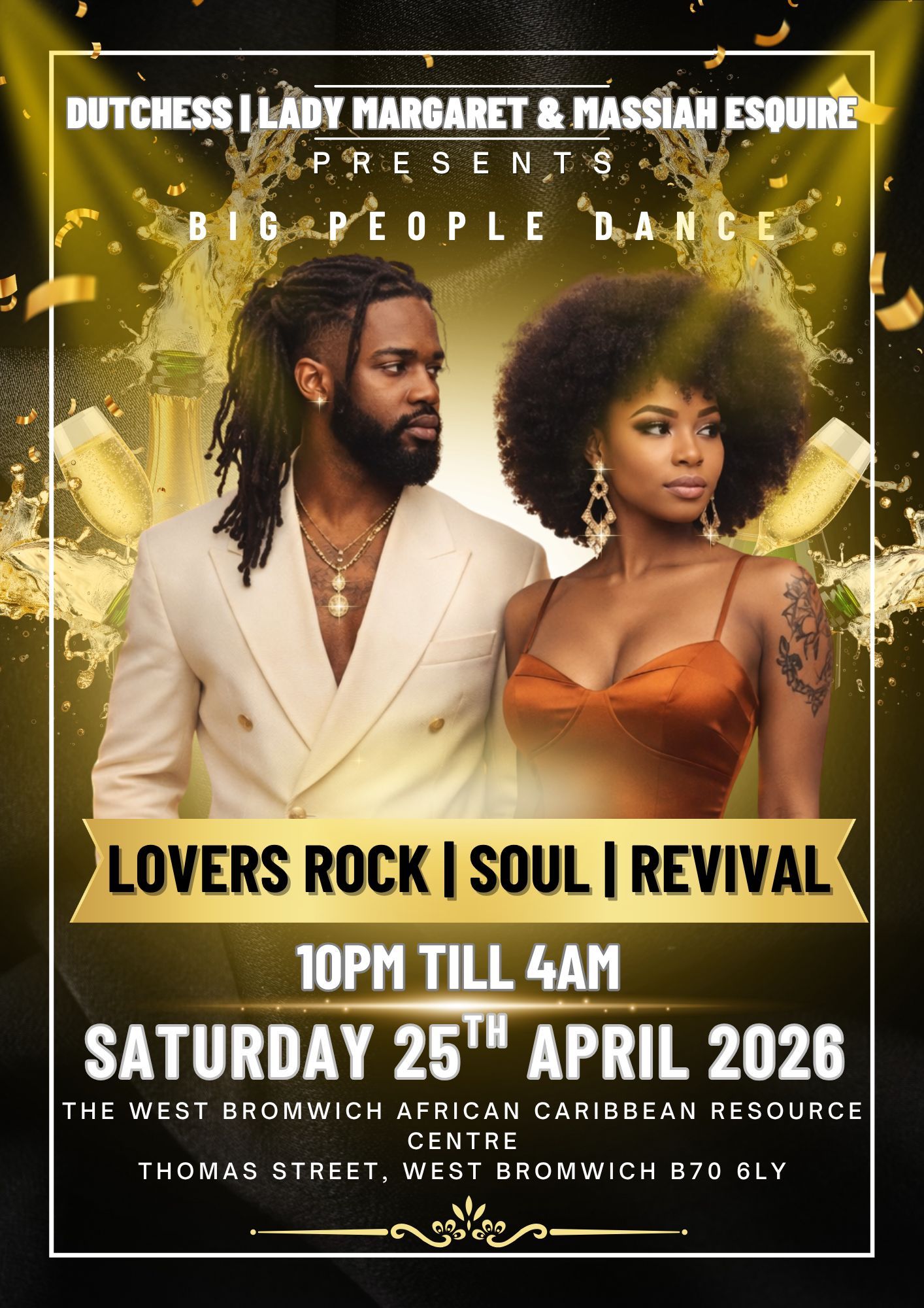 Jah Messiah Dance Flyer