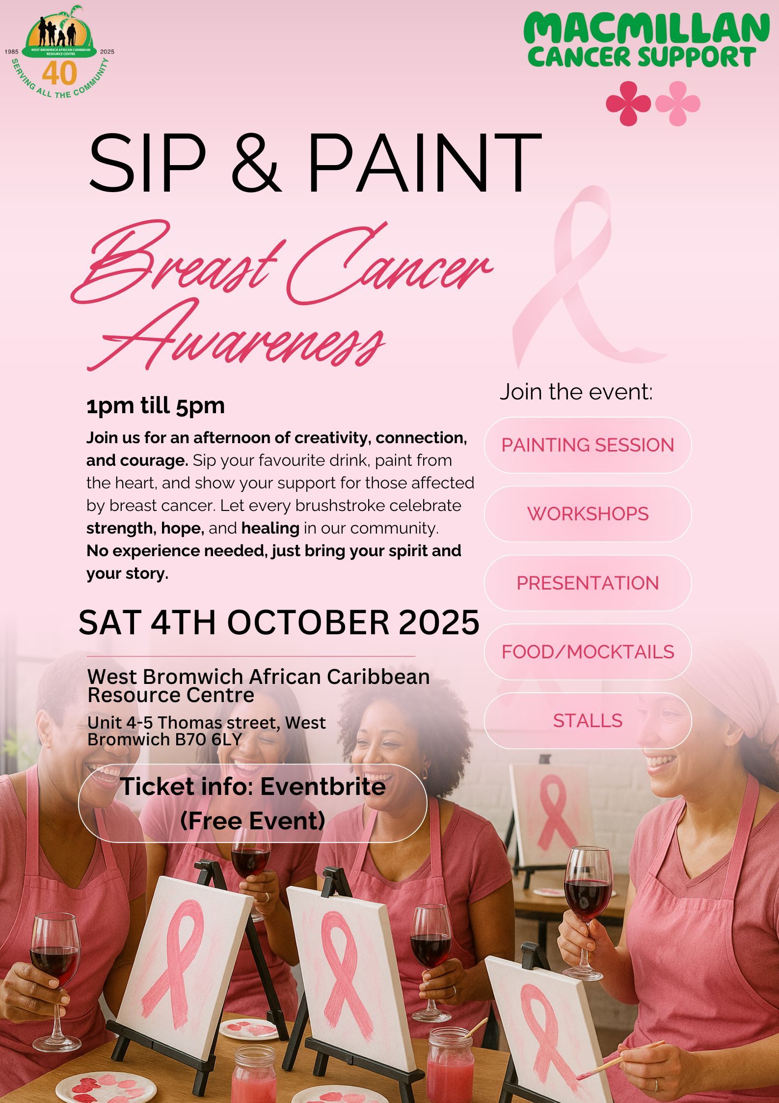 Sip and Paint Flyer