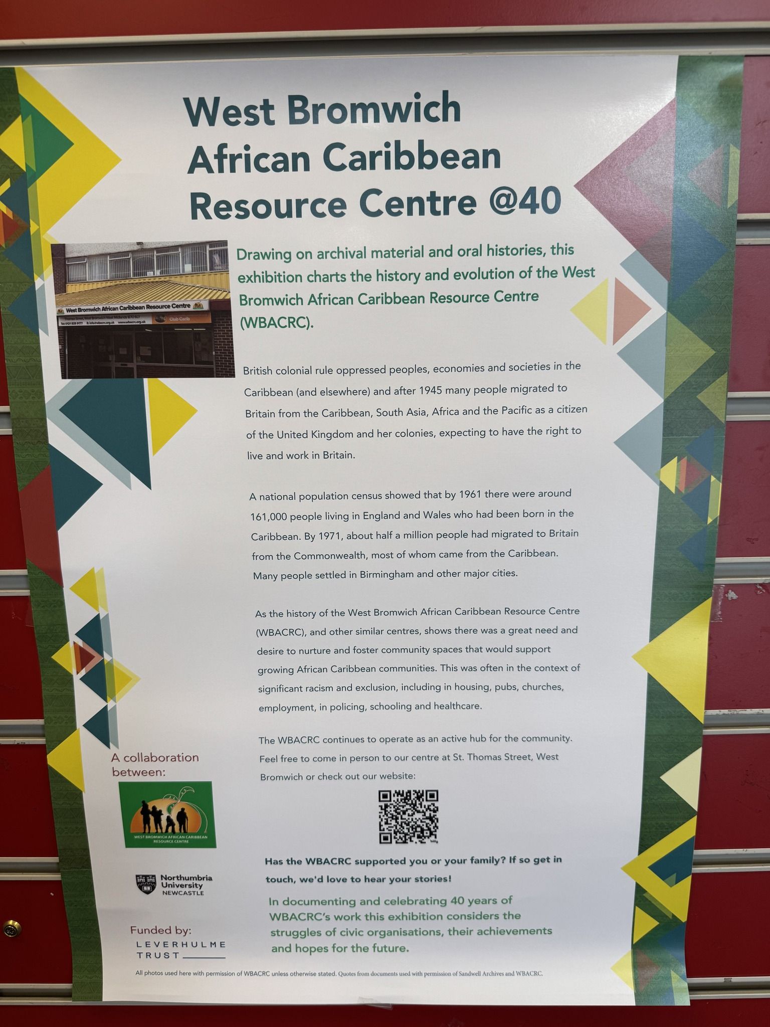 WBACRC @40 Smethwick Library